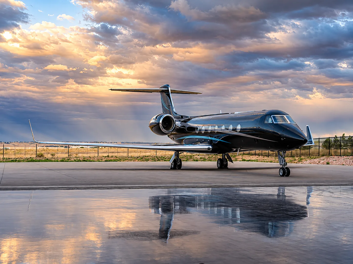 Cabin interior of a 2004 Gulfstream G550.