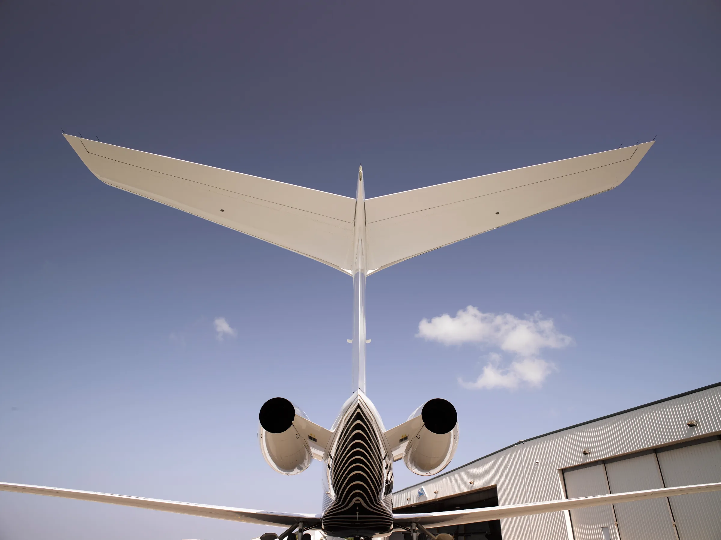 Marketing image of a 2015 Gulfstream G650ER.