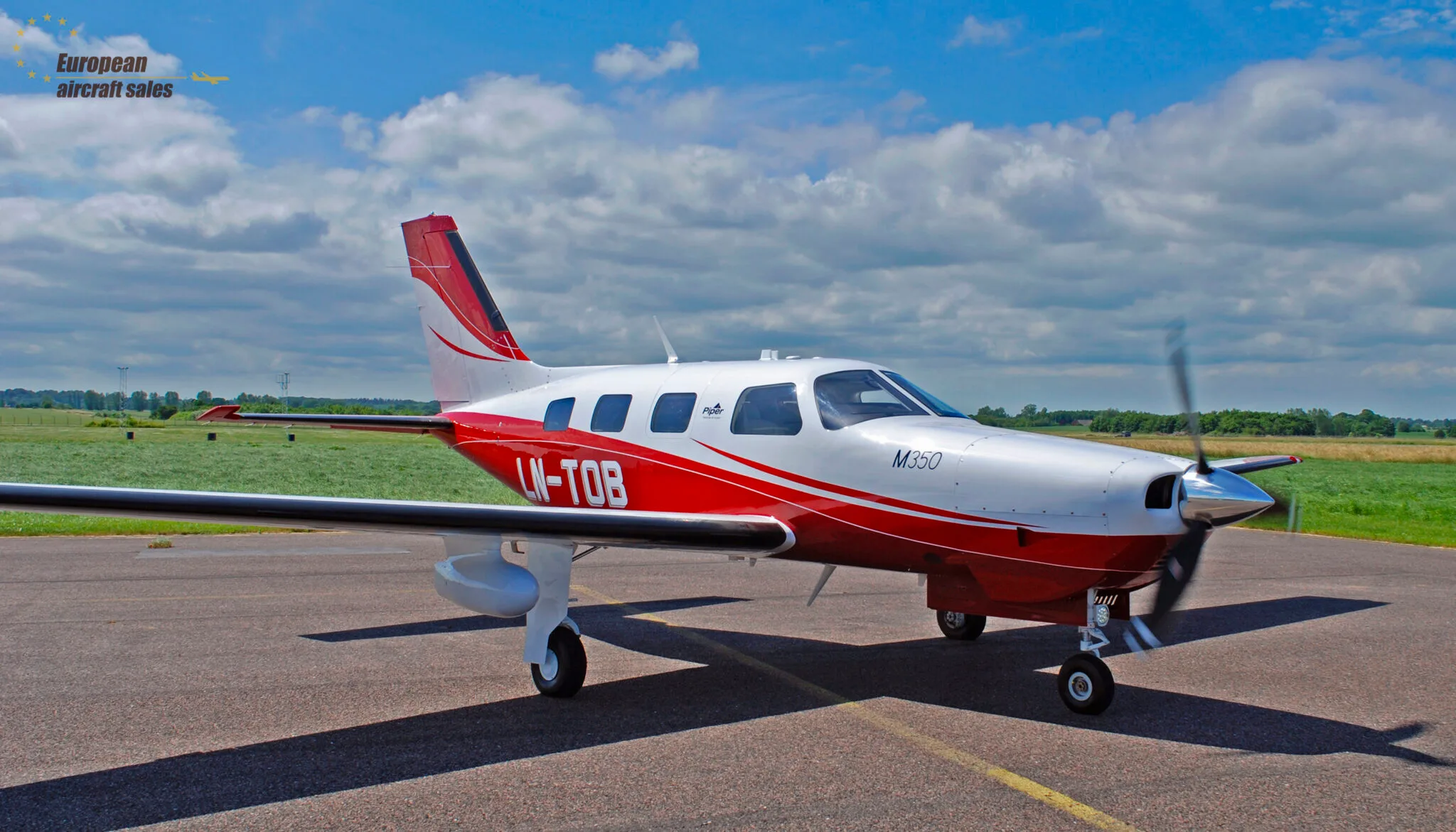 Exterior view of a 2021 Piper M350.