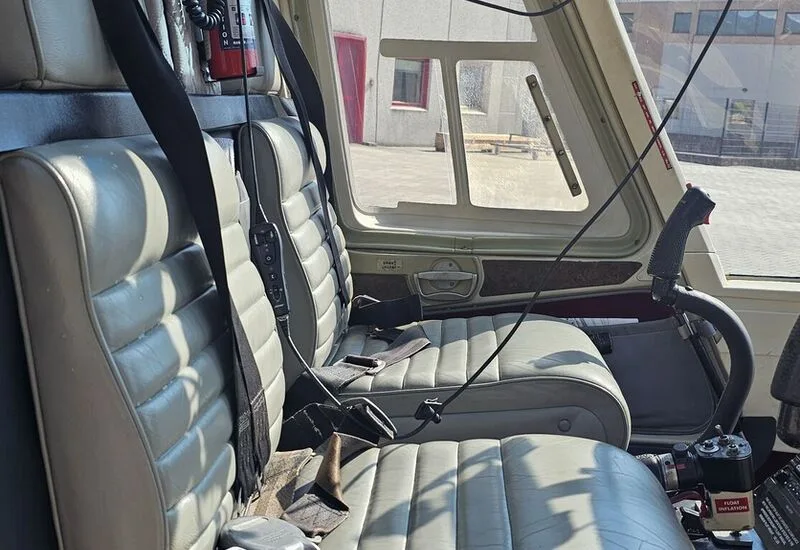 Cabin interior of a Bell 206B JRIII.