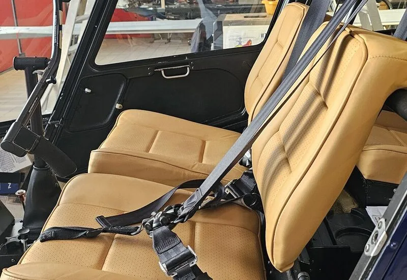 Cabin interior of a 2000 Robinson R44 Raven I.