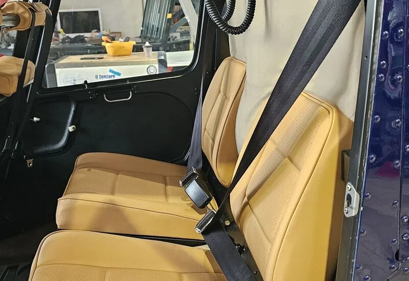 Cabin interior of a 2000 Robinson R44 Raven I.