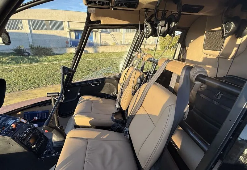 Cabin interior of a 2010 Robinson R44 Raven II.