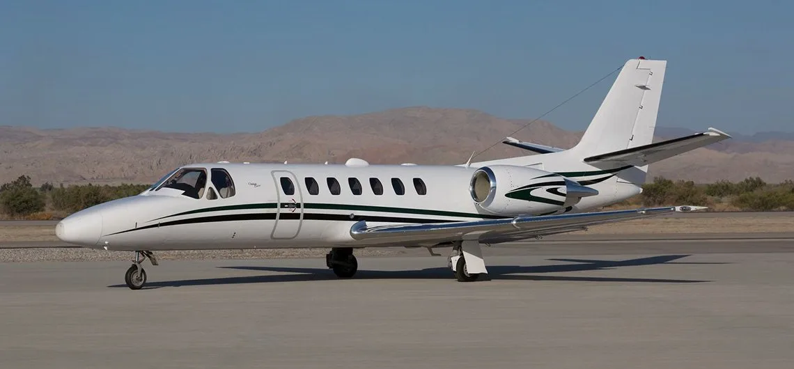 Exterior view of a 1998 Cessna Citation Encore.