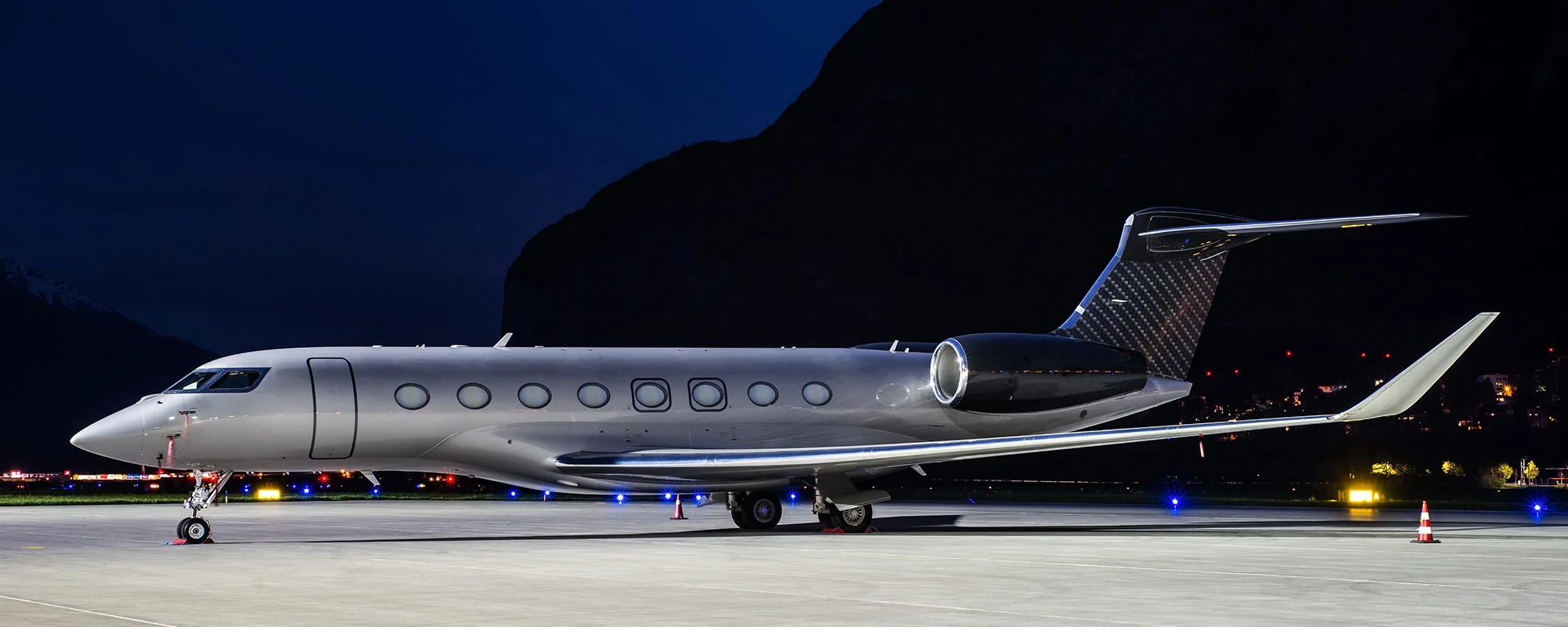 Exterior view of a 2008 Gulfstream Aerospace, G-650.