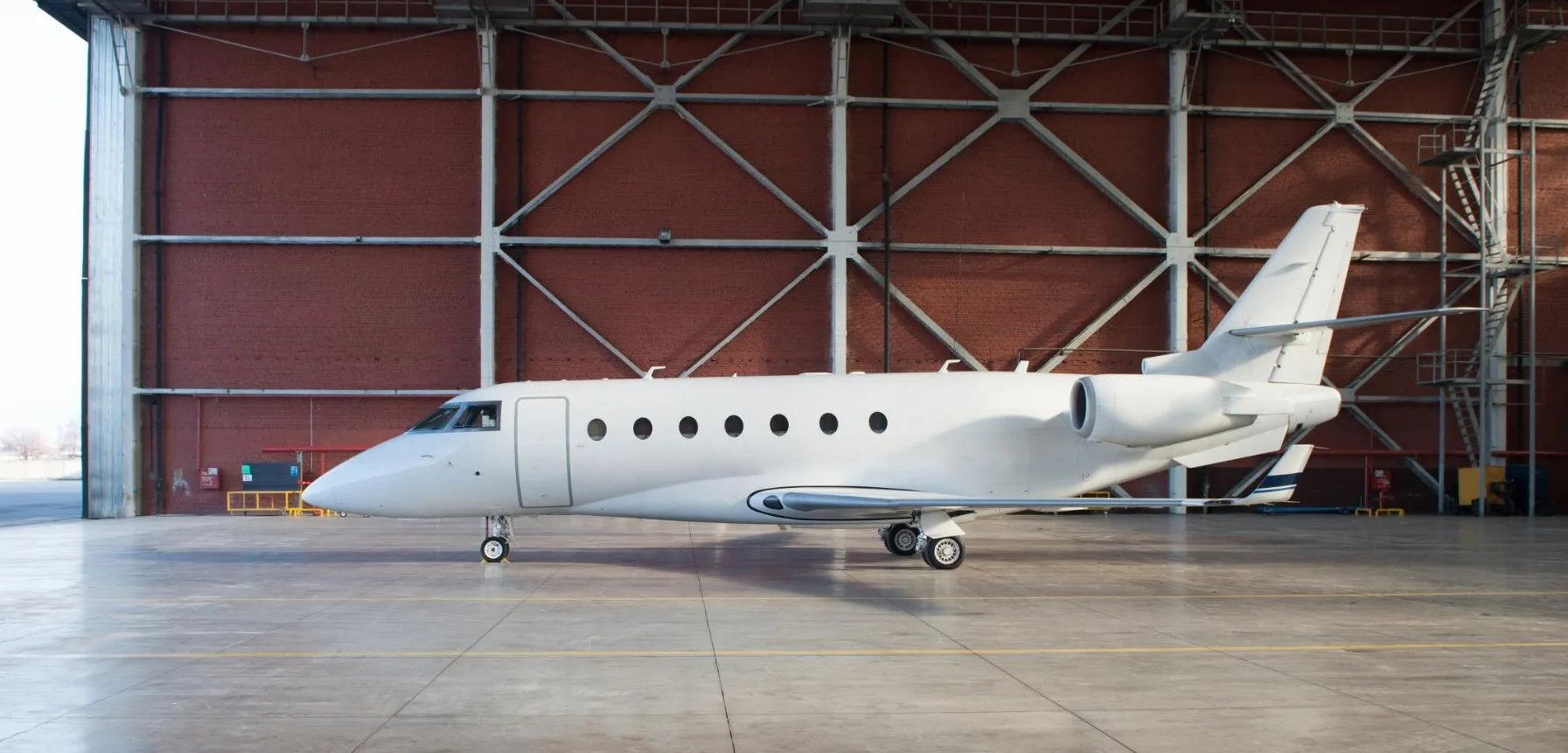 Exterior view of a 2012 Gulfstream Aerospace, G-280.