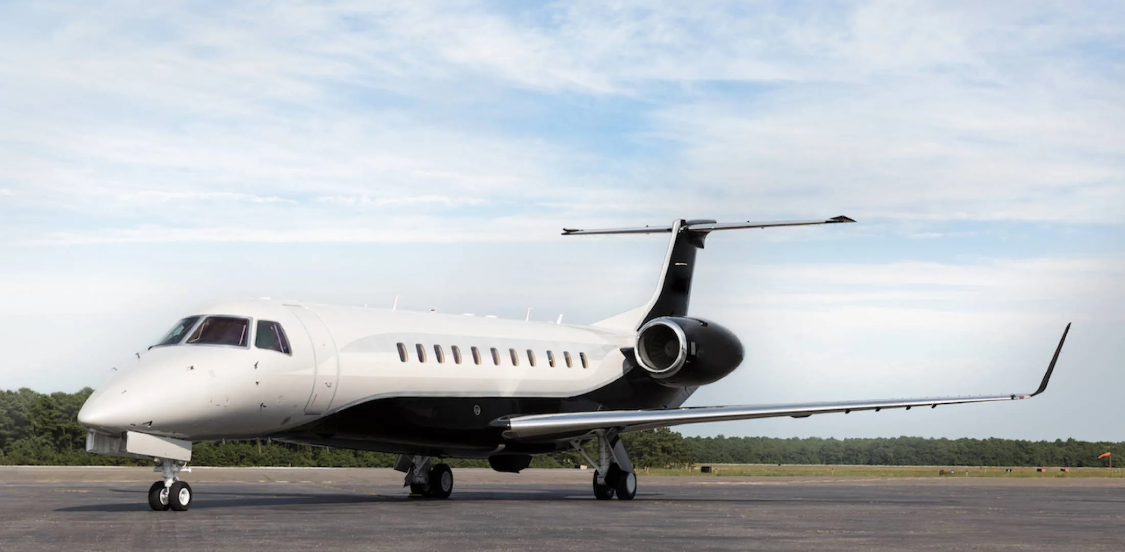 Exterior view of a 2011 Embraer Legacy 650.
