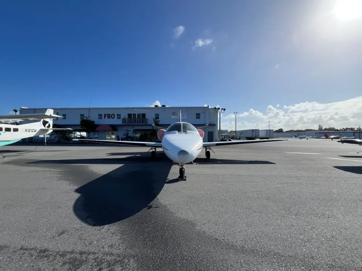 Exterior view of a 1978 Cessna Citation 1SP, N204CA.