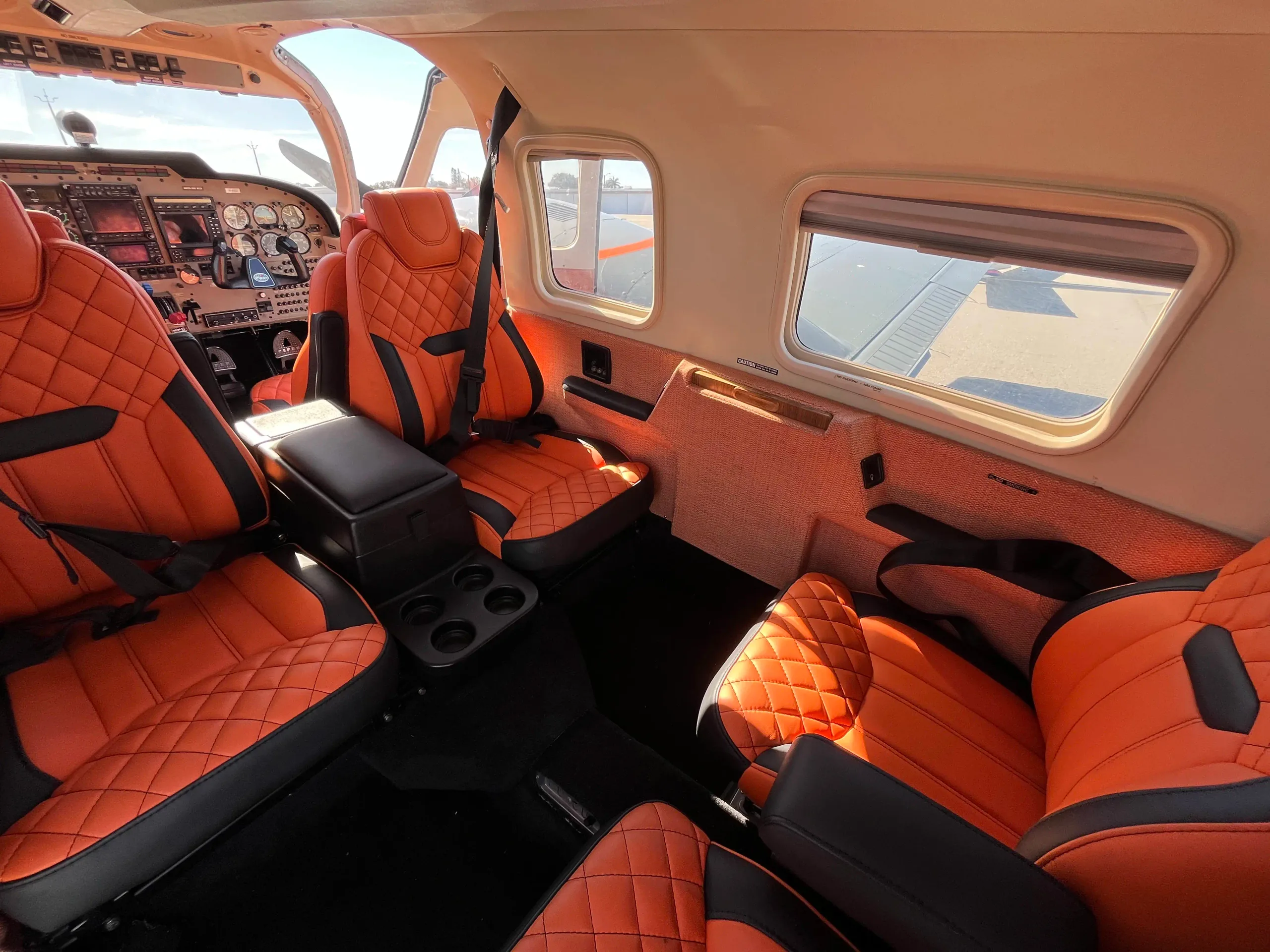 Cabin interior of a 2001 Piper Seneca V.