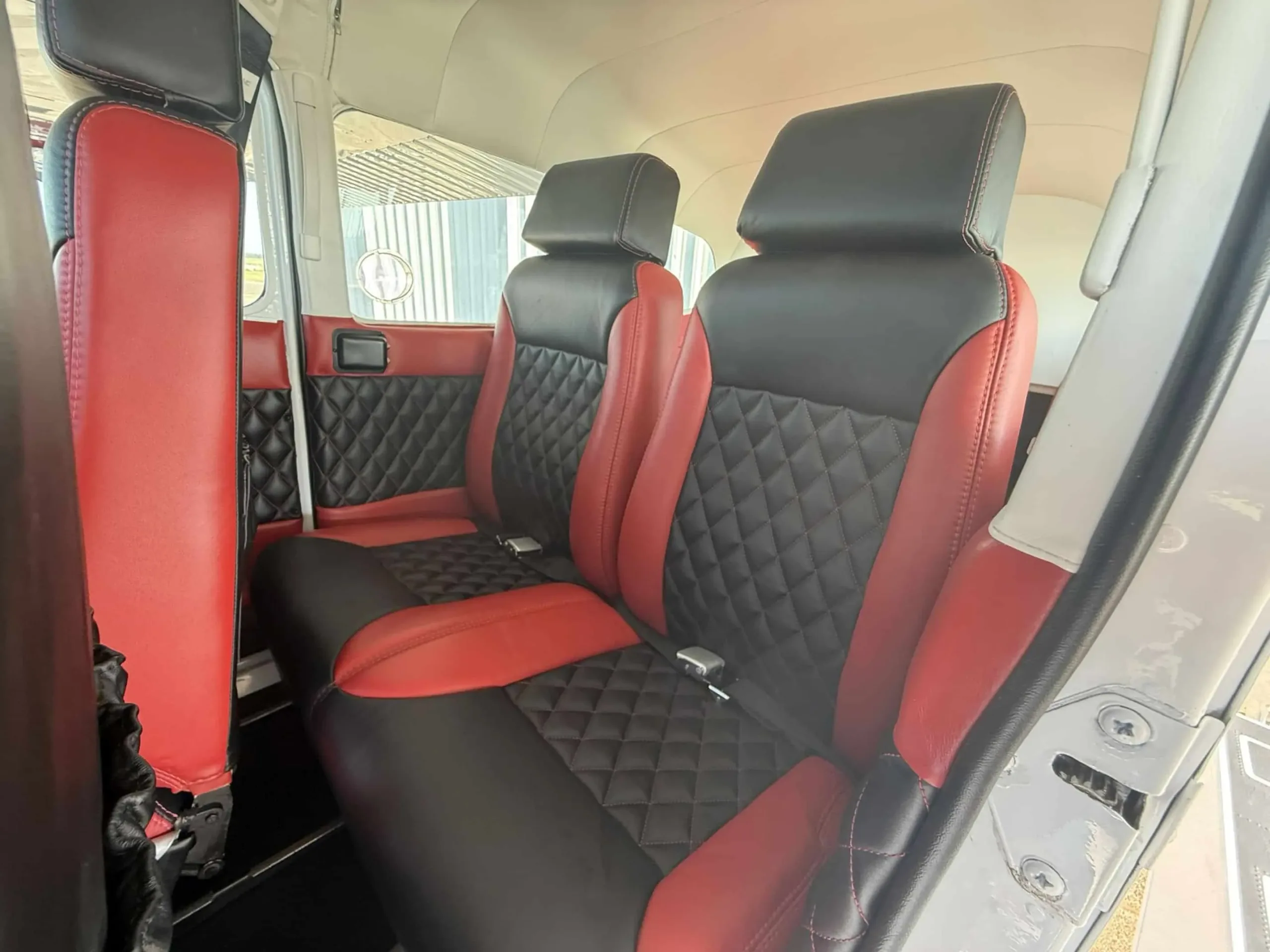 Cabin interior of a 1982 Cessna A185F.