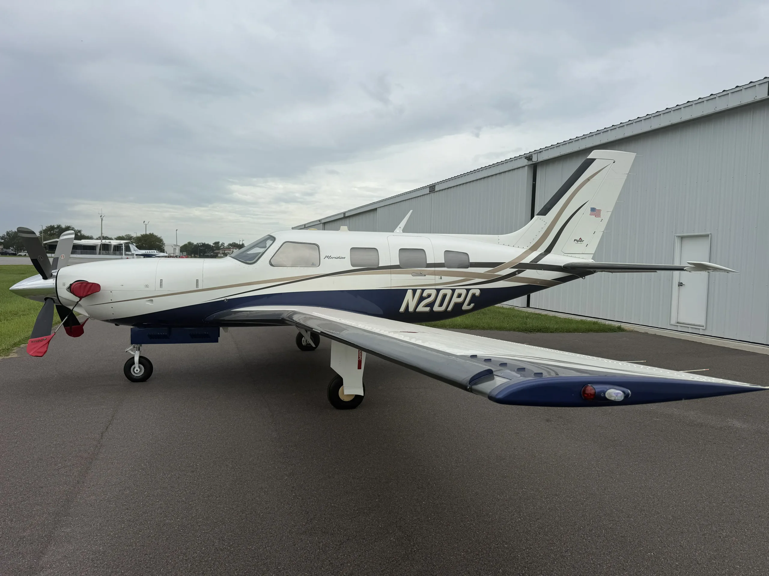 Exterior view of a 2008 Piper Meridian.