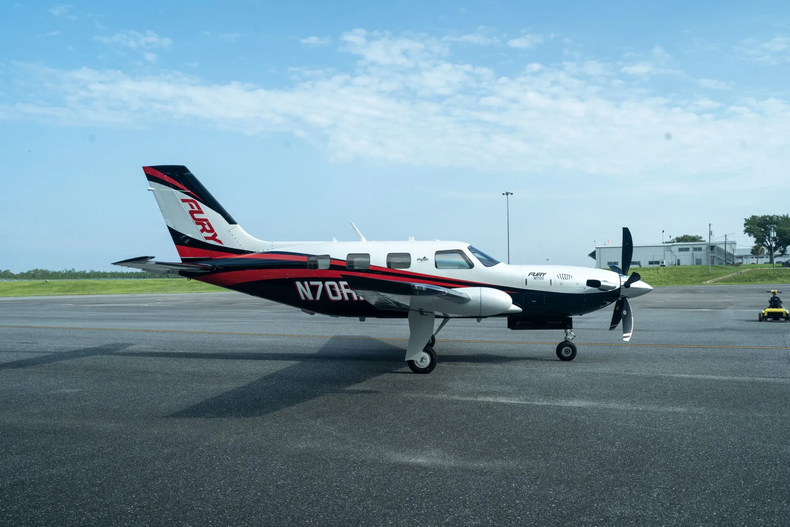Exterior view of a 2024 Piper M700 Fury.