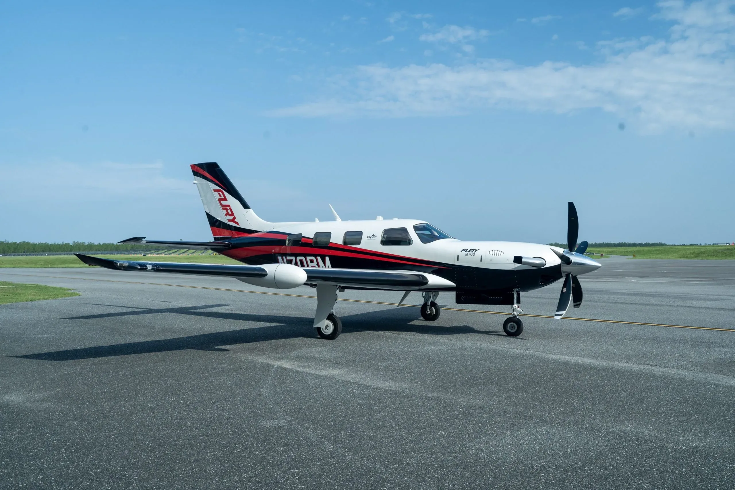 Exterior view of a 2024 Piper M700 Fury.