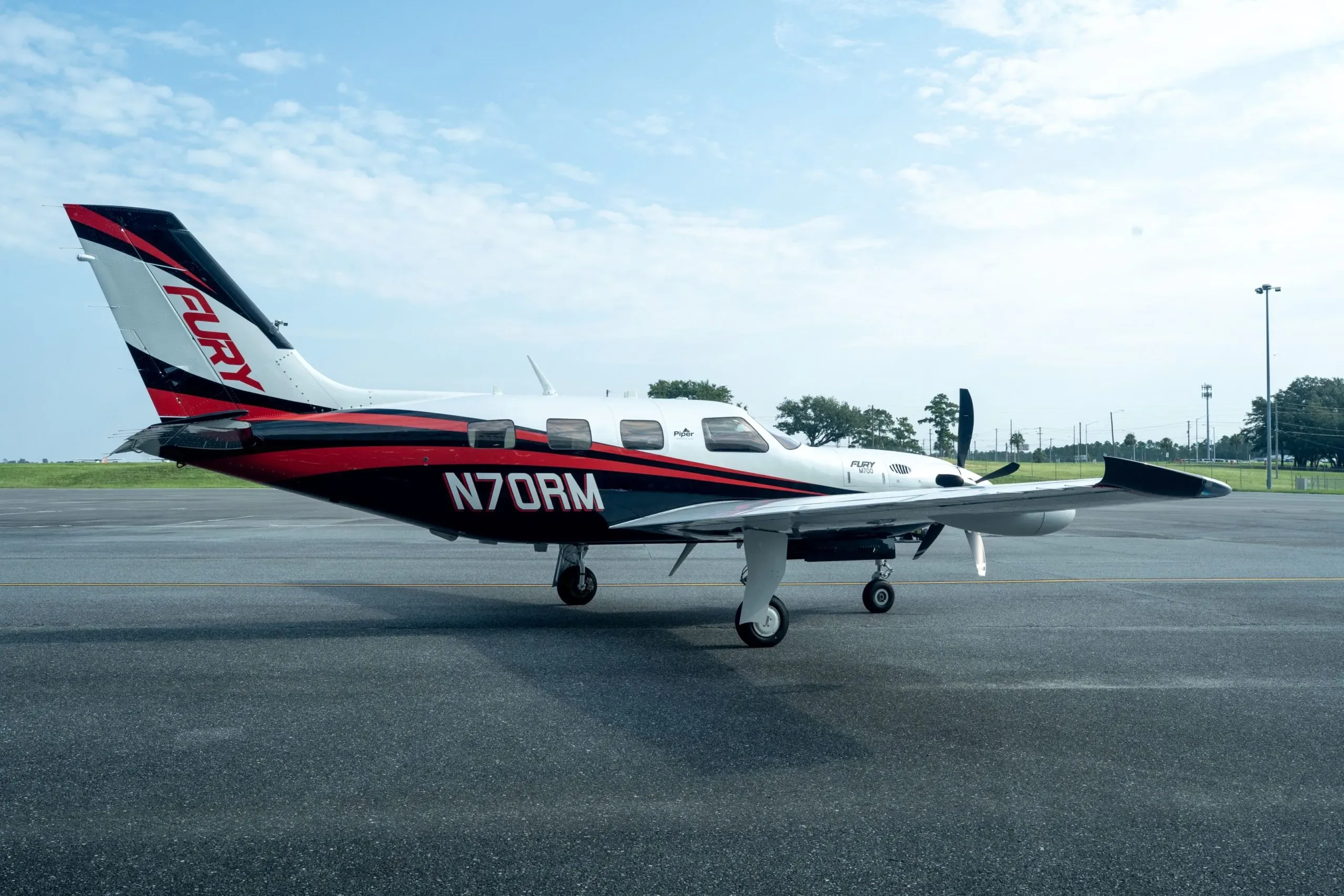 Exterior view of a 2024 Piper M700 Fury.