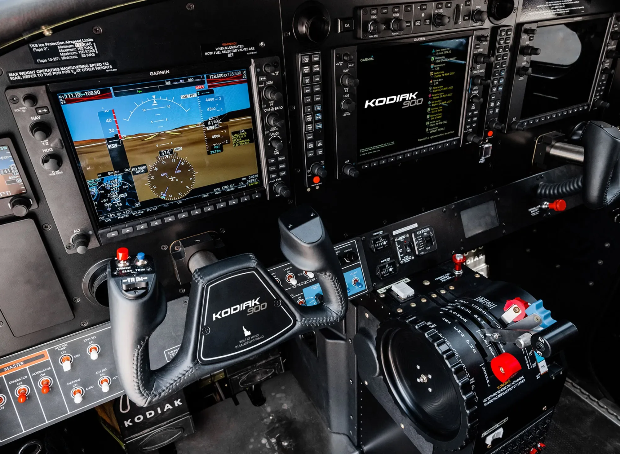 Avionics suite of a 2026 Daher Kodiak 900.