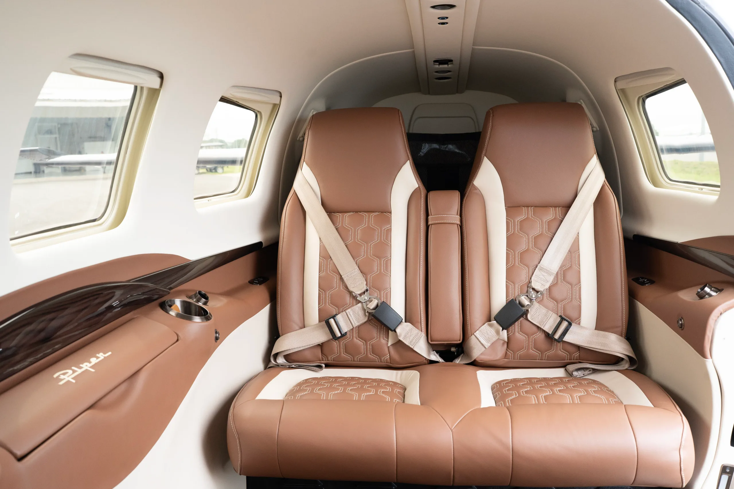 Cabin interior of a 2026 Piper M700 Fury.