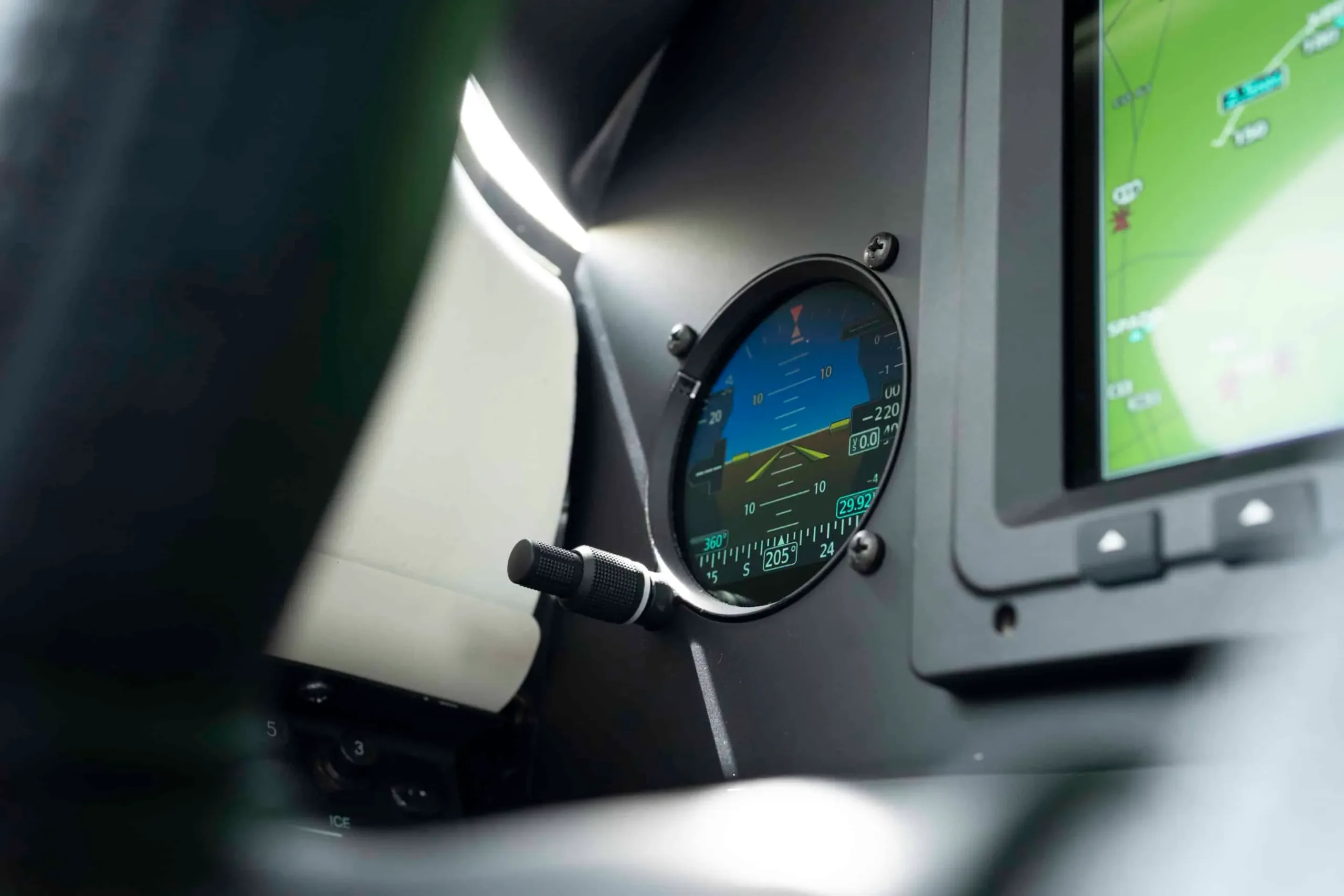 Cockpit and instrument panel of a 2026 Piper M700 Fury.