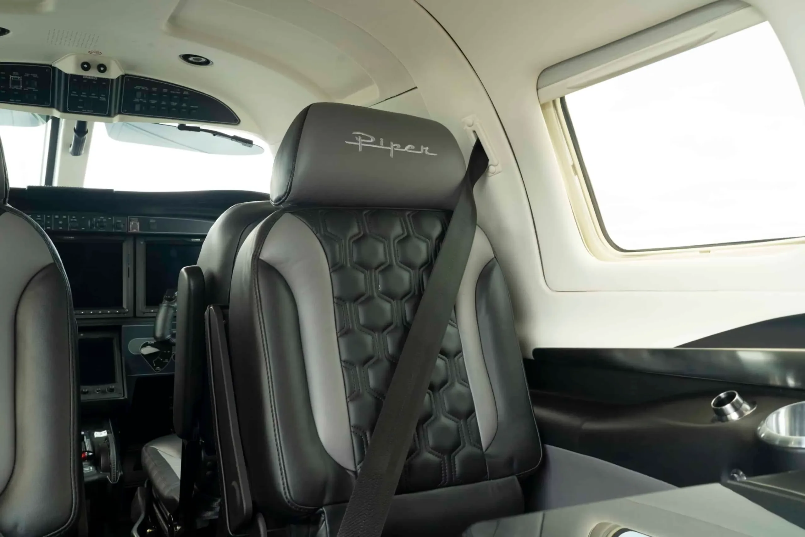 Cabin interior of a 2026 Piper M700 Fury.