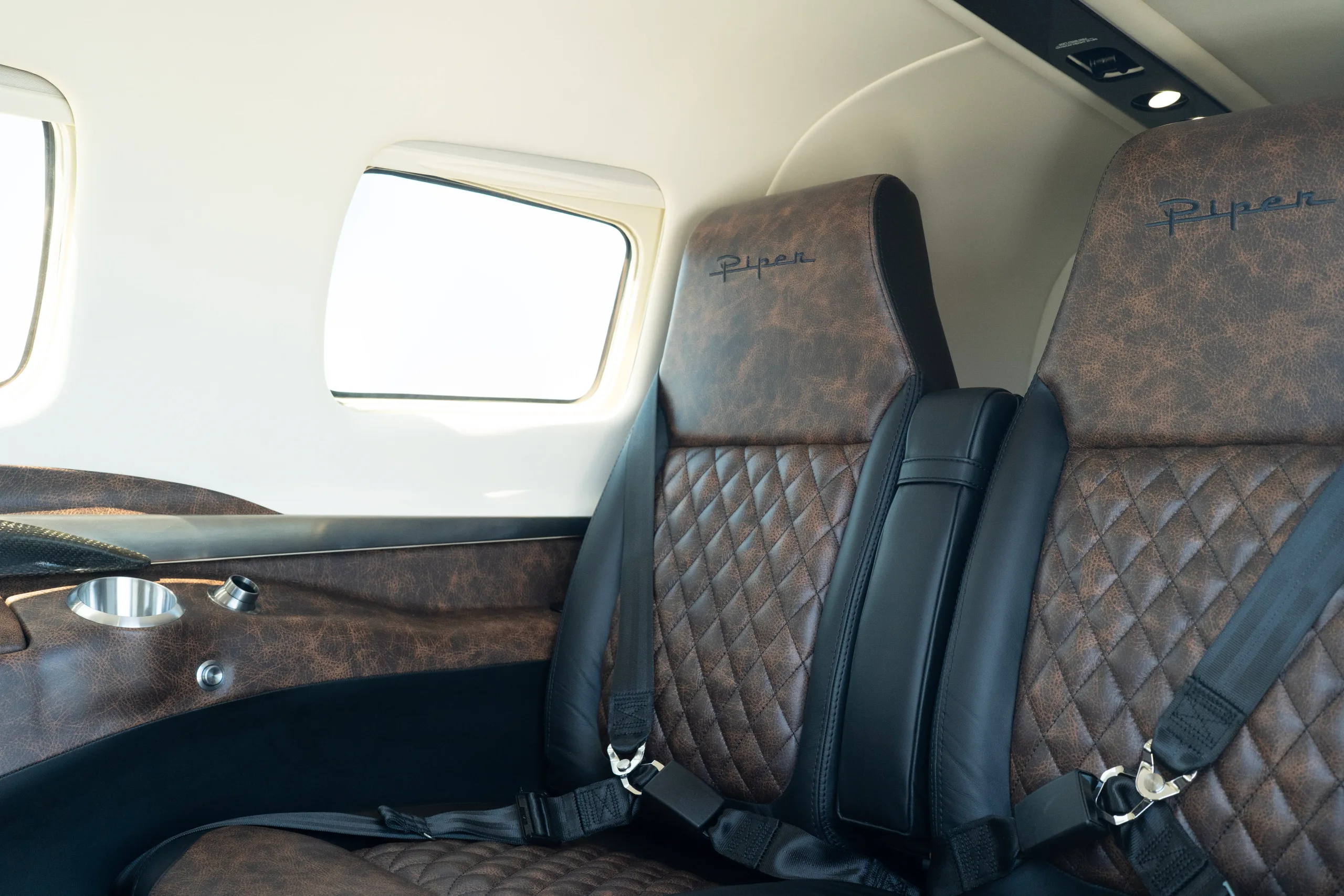Cabin interior of a 2026 Piper M350.