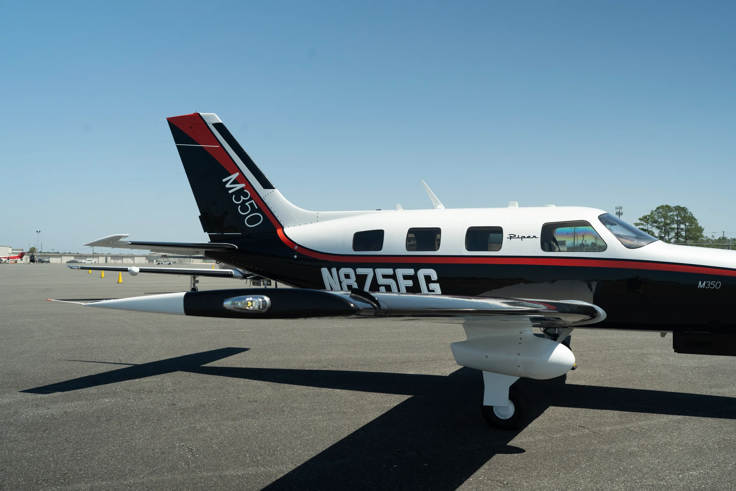 Exterior view of a 2026 Piper M350.