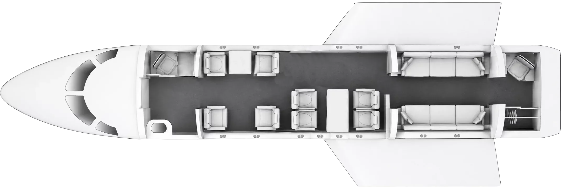 Cabin interior of a 2020 Dassault FALCON 7X (°2020) - FLYINGGROUP Official Website %.