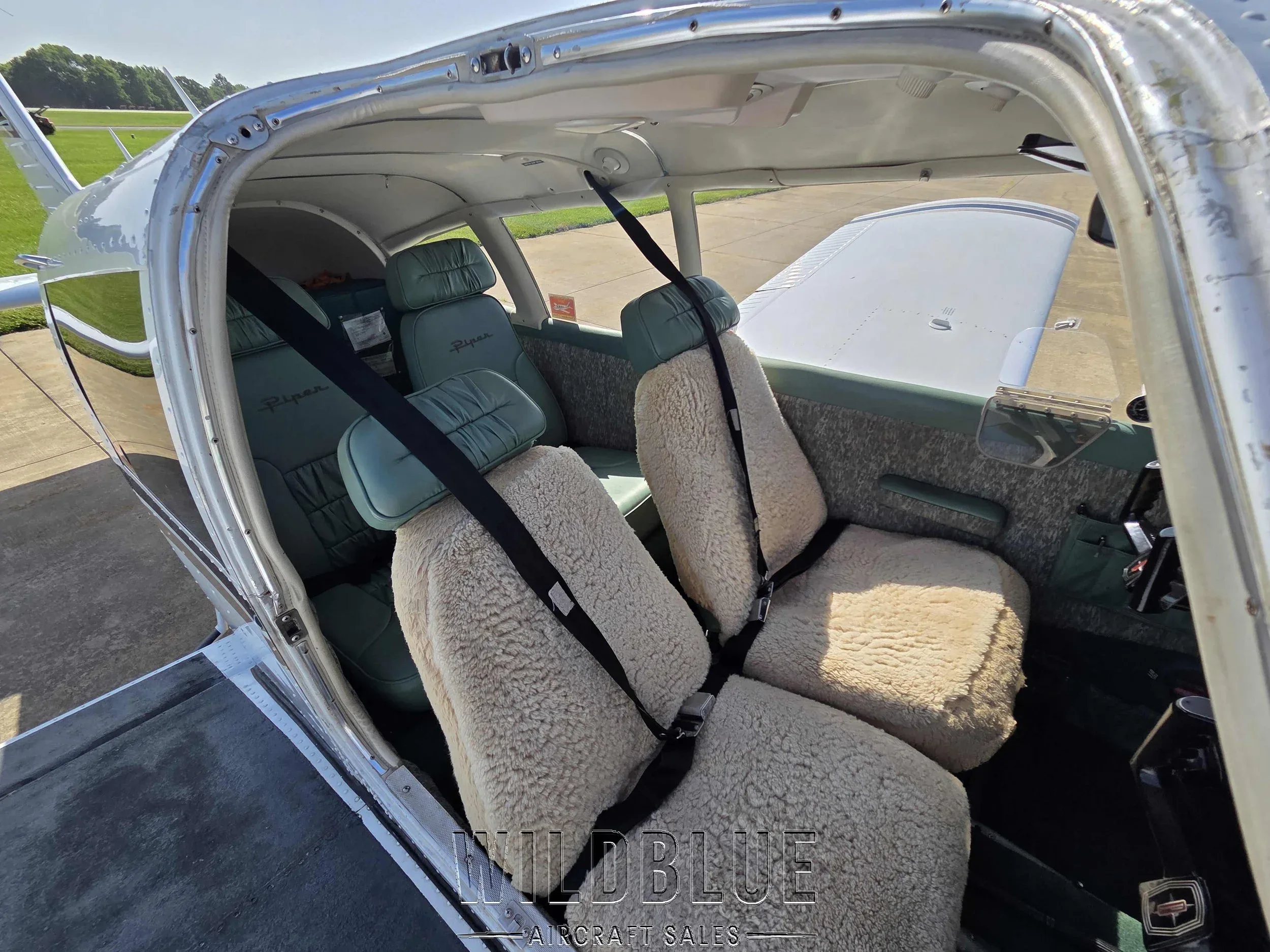 Cabin interior of a 1973 Piper Arrow II.