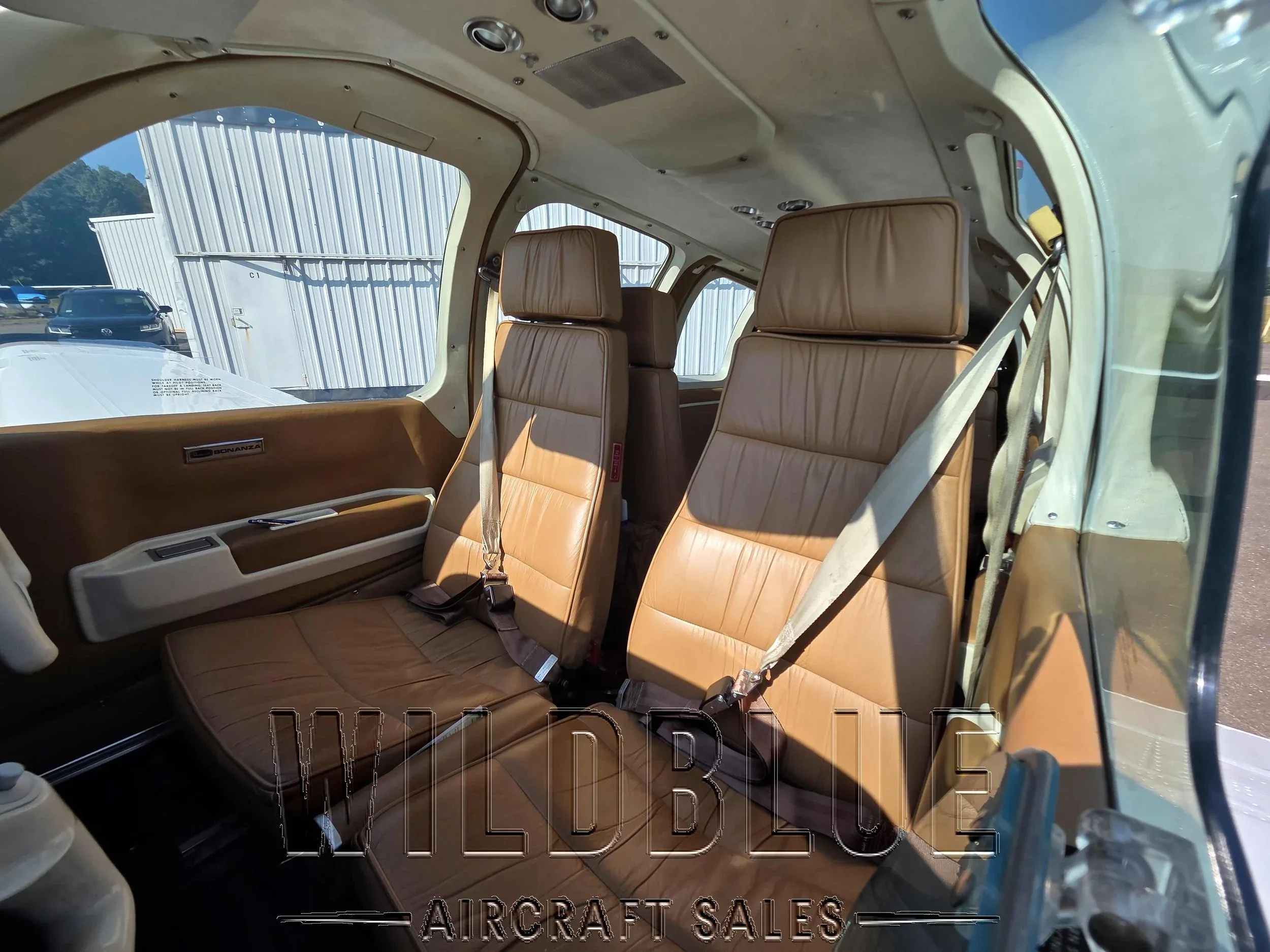 Cabin interior of a 1986 Beech B36TC.