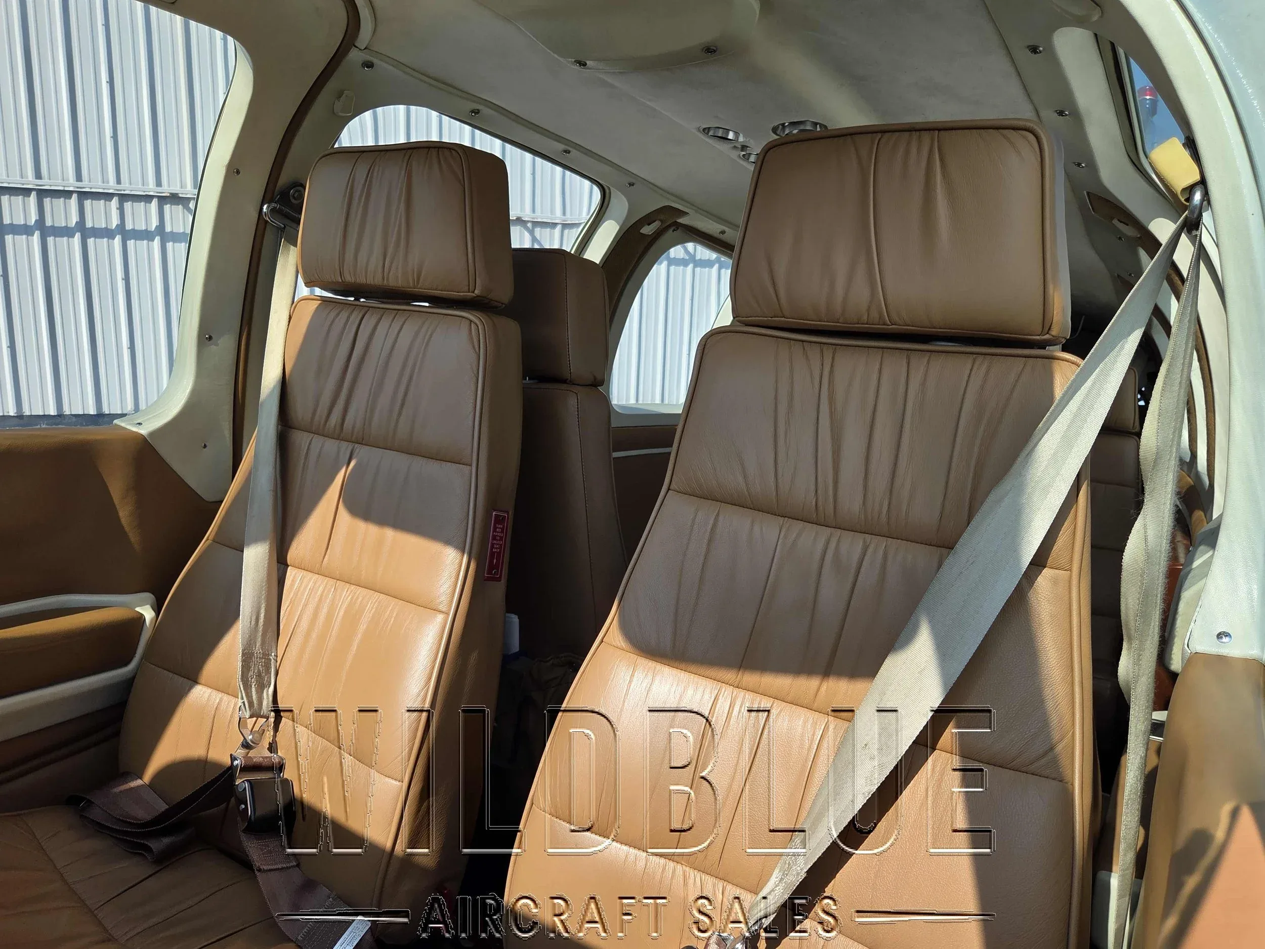 Cabin interior of a 1986 Beech B36TC.