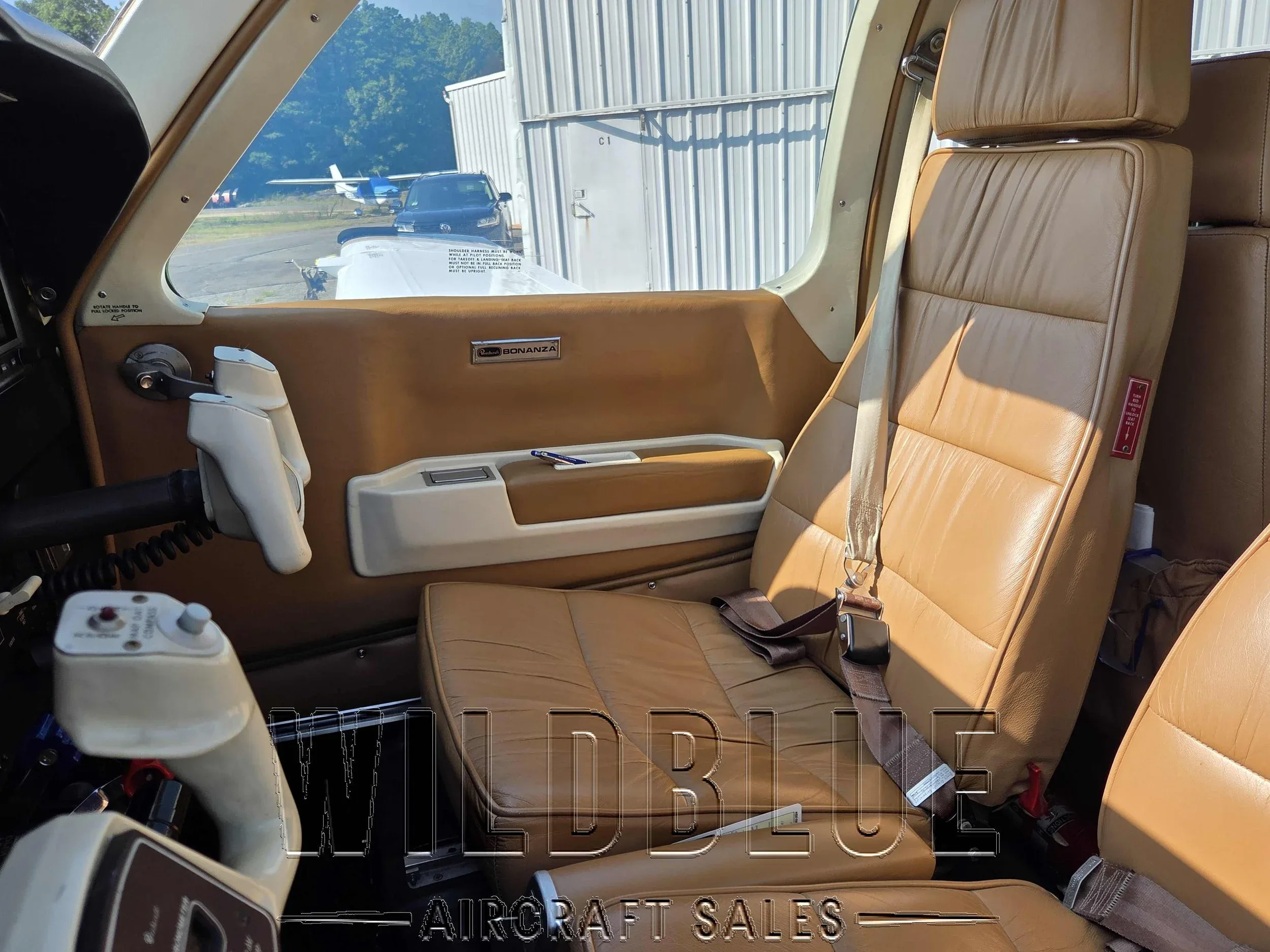 Cabin interior of a 1986 Beech B36TC.