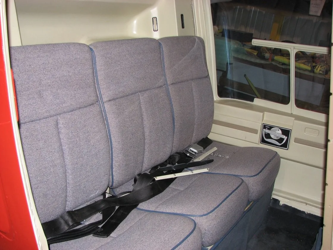 Cabin interior of a 1991 Bell 206 B III 4180.