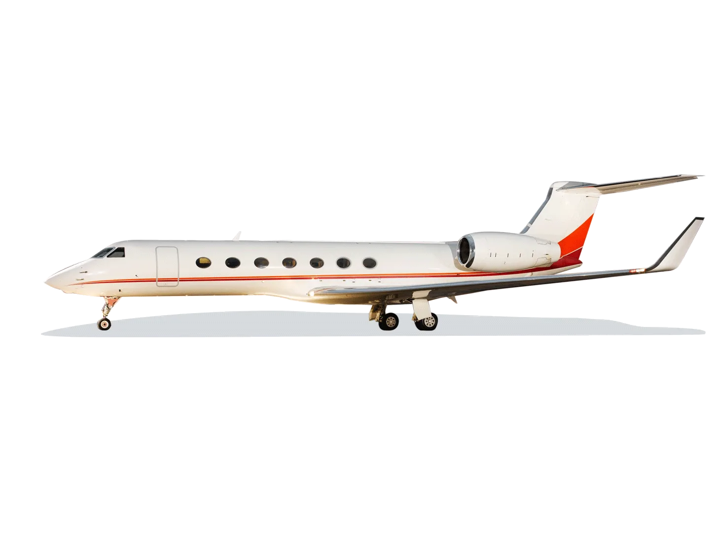 Marketing image of a 2009 Gulfstream G550 SN 5233.