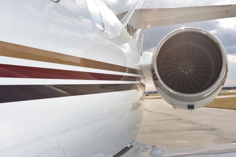 Exterior view of a 2012 Hawker 900XP, HA-0209.