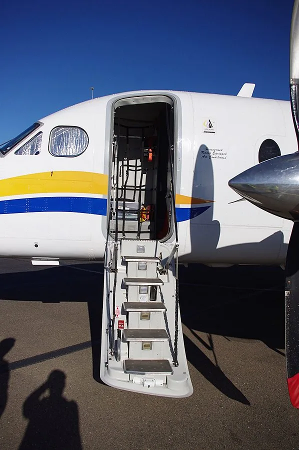 Exterior view of a Beechcraft 1900D.