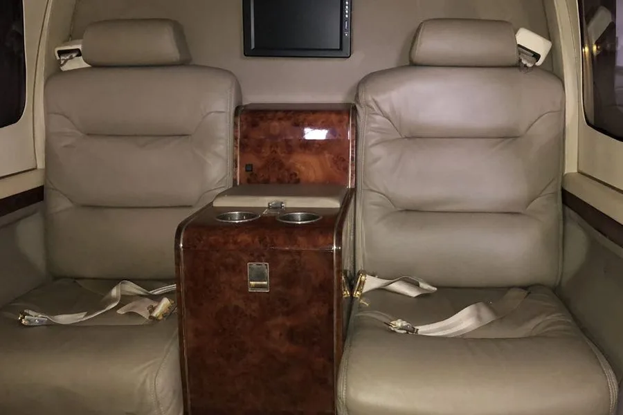 Cabin interior of a 1996 RR Allison 250-C40B.
