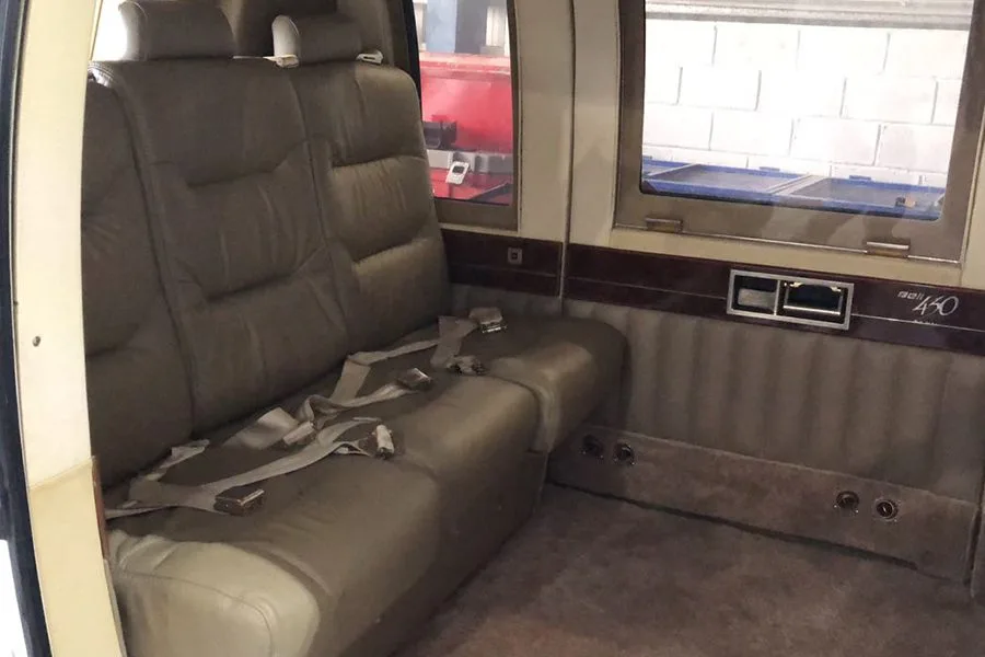 Cabin interior of a 1996 RR Allison 250-C40B.