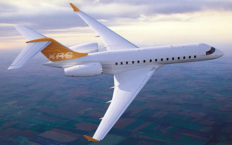 Marketing image of a 2005 Bombardier Global Express XRS.