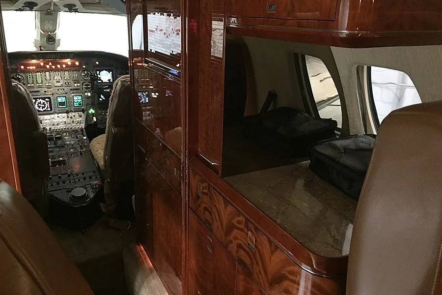 Cabin interior of a Garrett GTCP36-150(W).