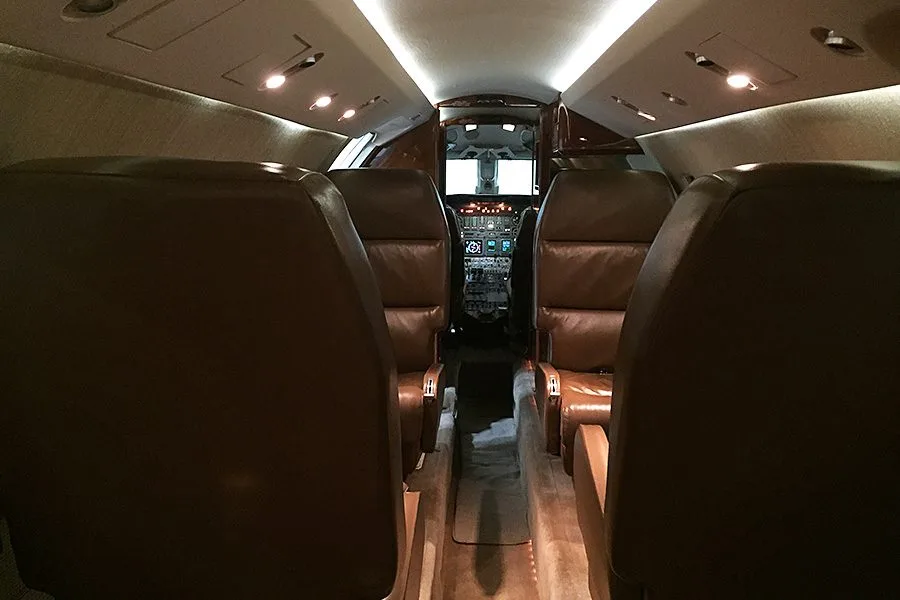 Cabin interior of a Garrett GTCP36-150(W).