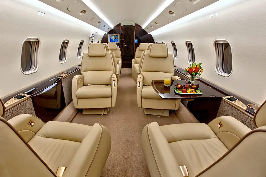 Cabin interior of a Bombardier Challenger 300 – 20089.