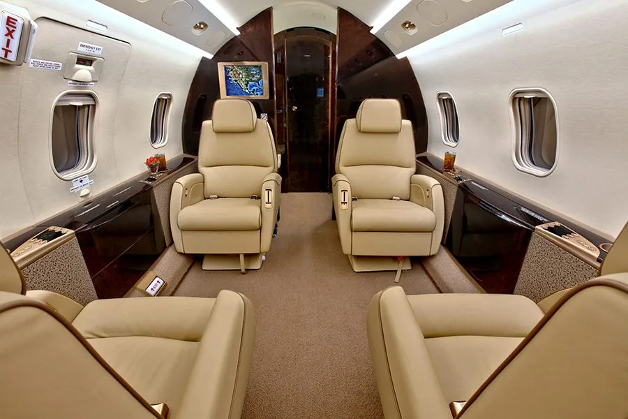Cabin interior of a Bombardier Challenger 300 – 20089.