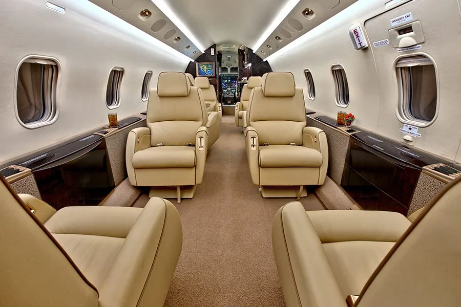 Cabin interior of a Bombardier Challenger 300 – 20089.