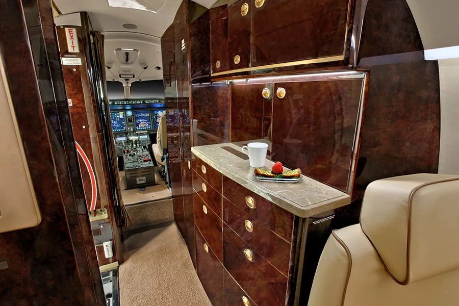 Cabin interior of a Bombardier Challenger 300 – 20089.
