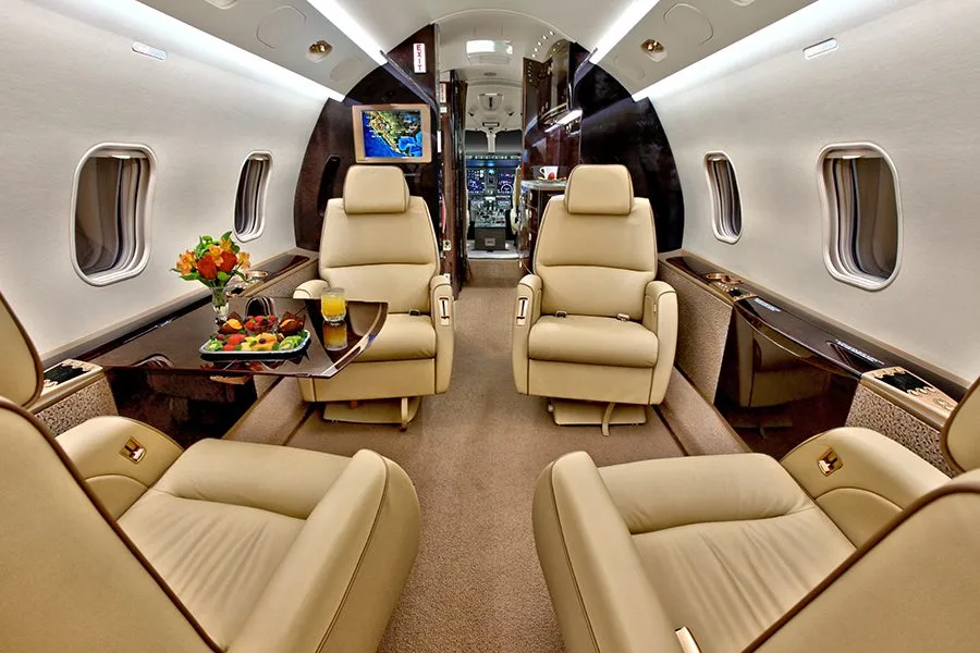 Cabin interior of a Bombardier Challenger 300 – 20089.
