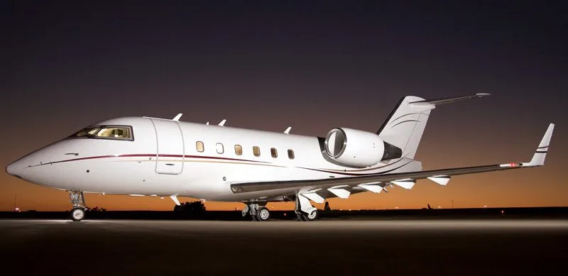 Exterior view of a 1983 Bombardier CL601-3A ER.