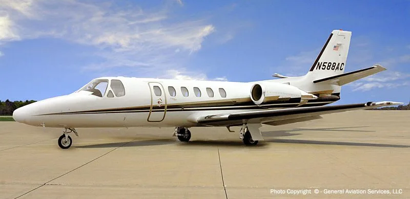 Exterior view of a 1997 Cessna Bravo.