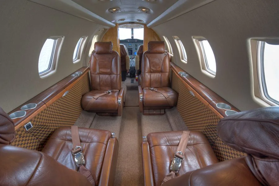 Cabin interior of a Cessna Citation CJ1+ – 0607.