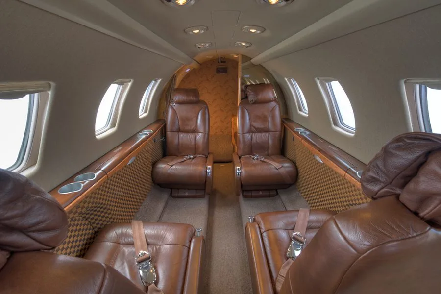 Cabin interior of a Cessna Citation CJ1+ – 0607.