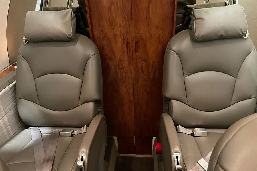 Cabin interior of a Cessna Citation Excel – 5182.