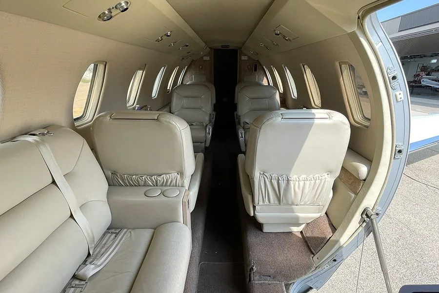 Cabin interior of a Cessna Citation III – 0154.