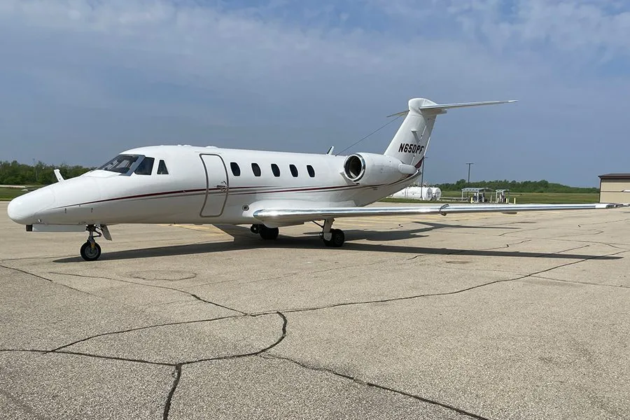 Exterior view of a Cessna Citation III – 0154.
